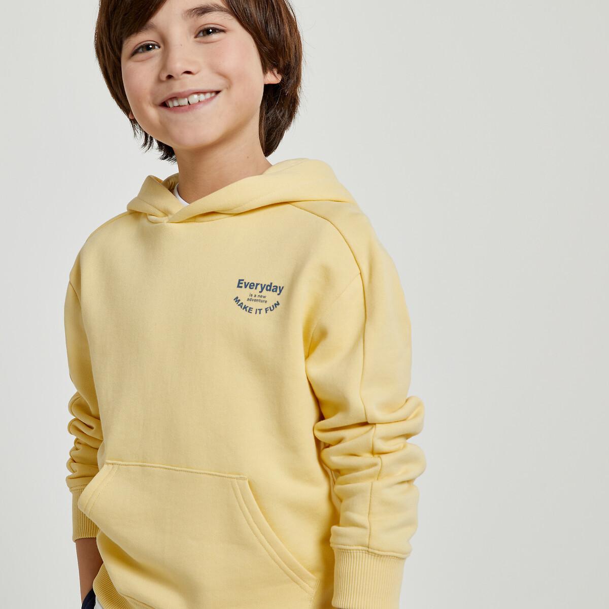 Kapuzensweatshirt Jungen Gelb 114 von La Redoute Collections