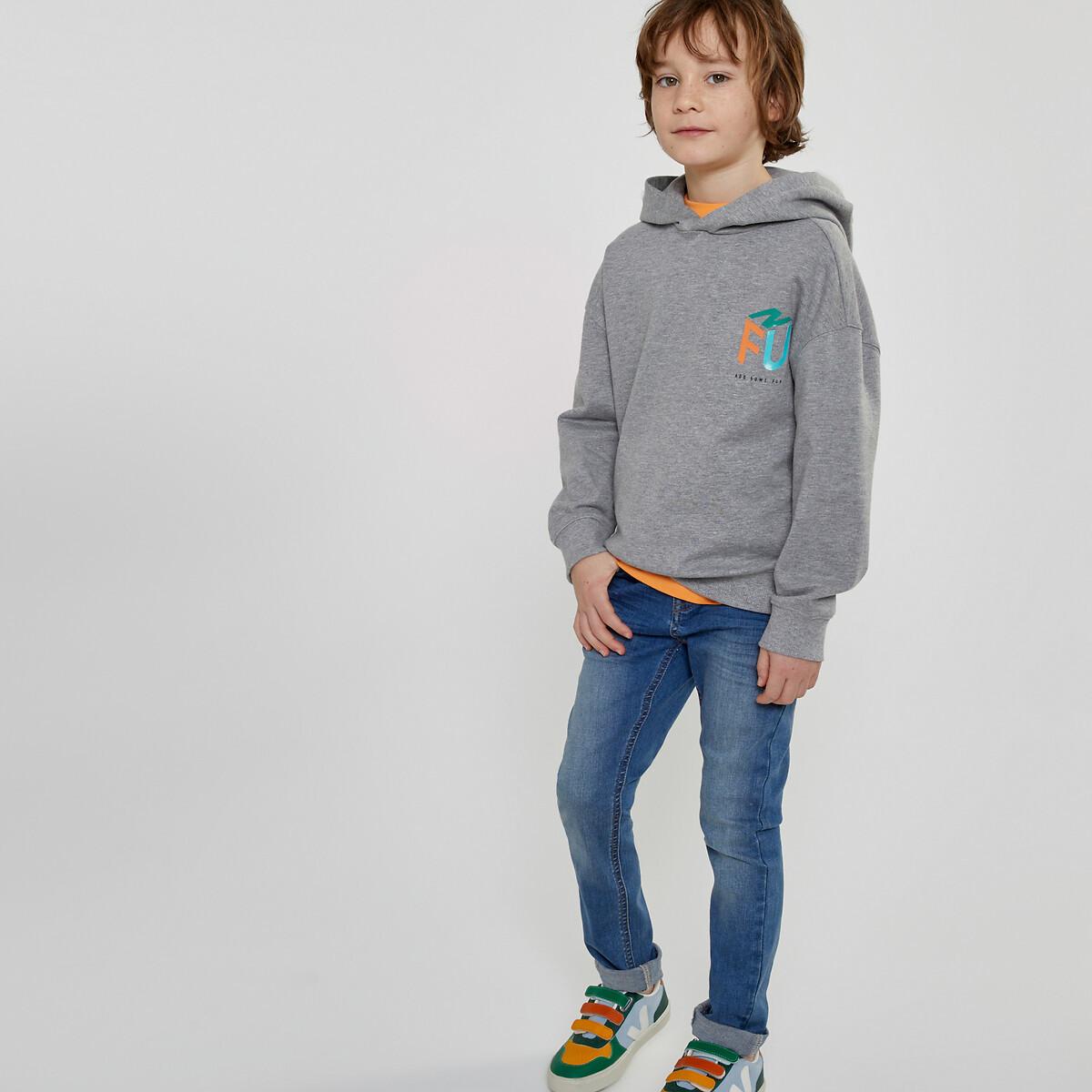 Kapuzensweatshirt Jungen Grau 102 von La Redoute Collections