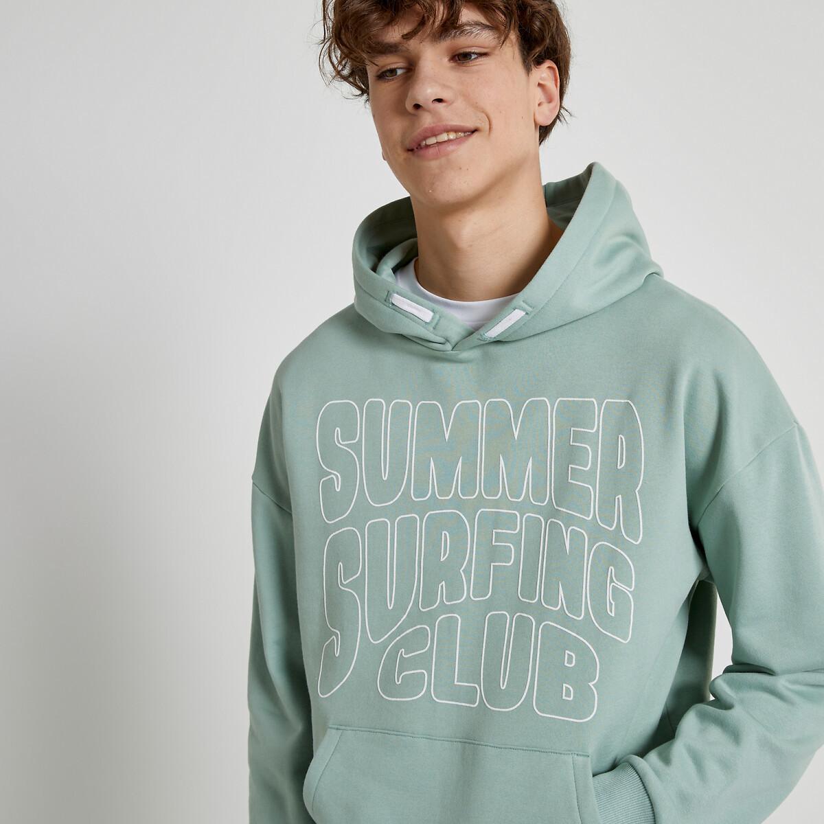 Kapuzensweatshirt Jungen Grün XXXS von La Redoute Collections