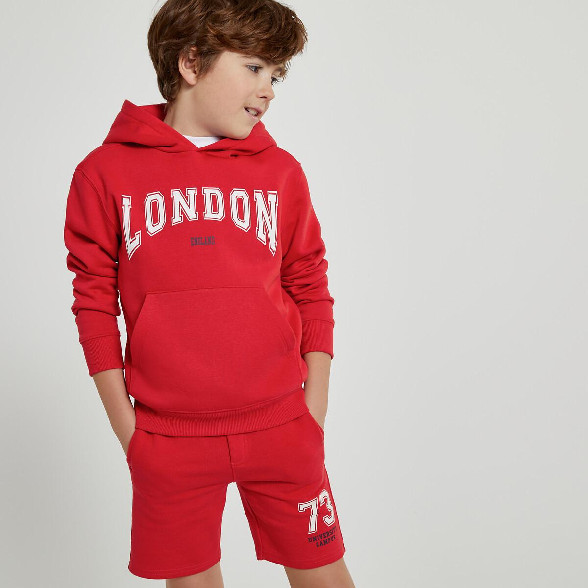 Kapuzensweatshirt Jungen Rot 128/134 von La Redoute Collections