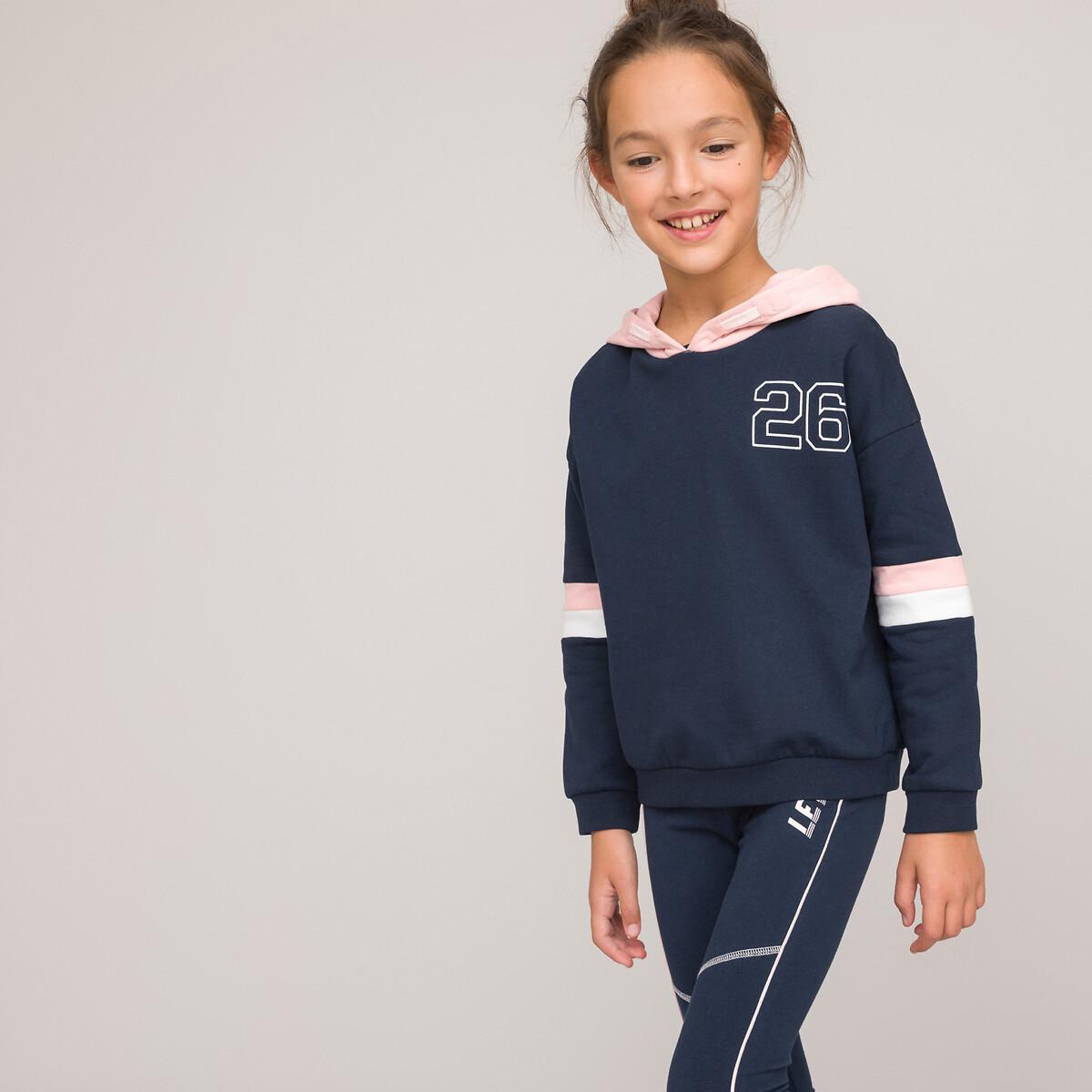 Kapuzensweatshirt Mädchen Blau 102 von La Redoute Collections