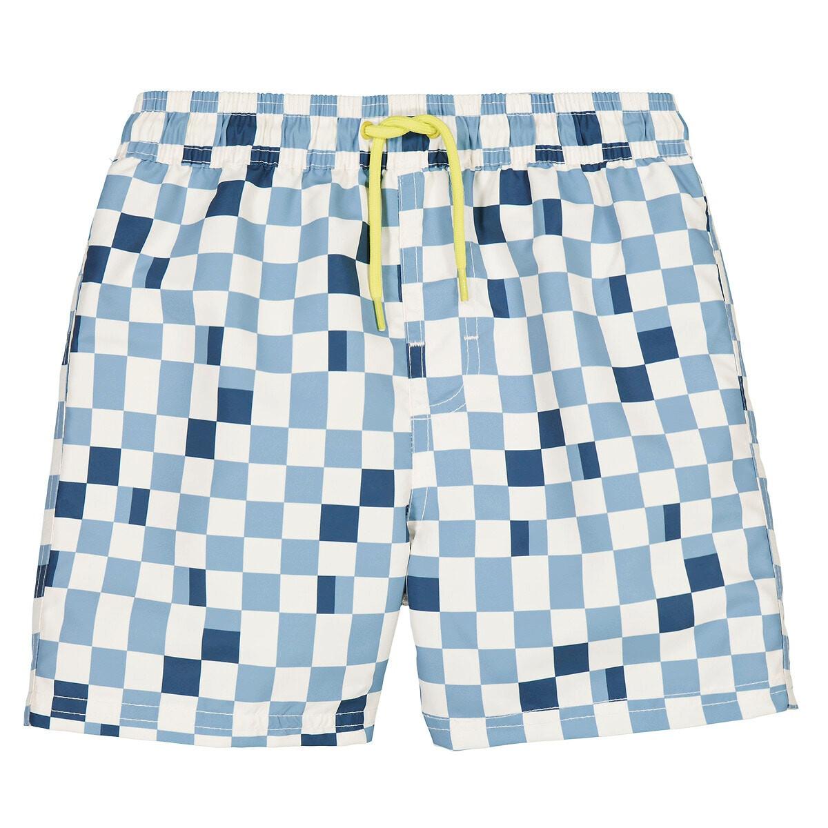 Karierte Bade-shorts Jungen Blau 158/164 von La Redoute Collections