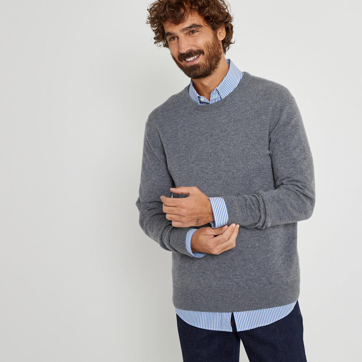 Pullover Aus Kaschmir/wolle Herren Grau M von La Redoute Collections