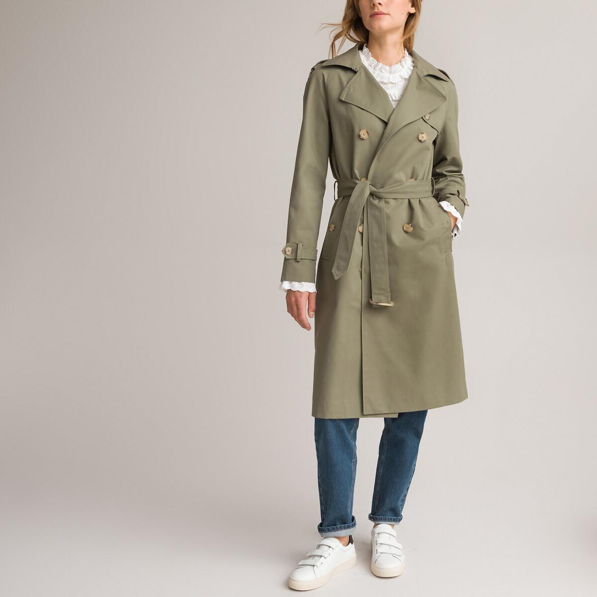 Trenchcoat Signature Damen Grün 34 von La Redoute Collections