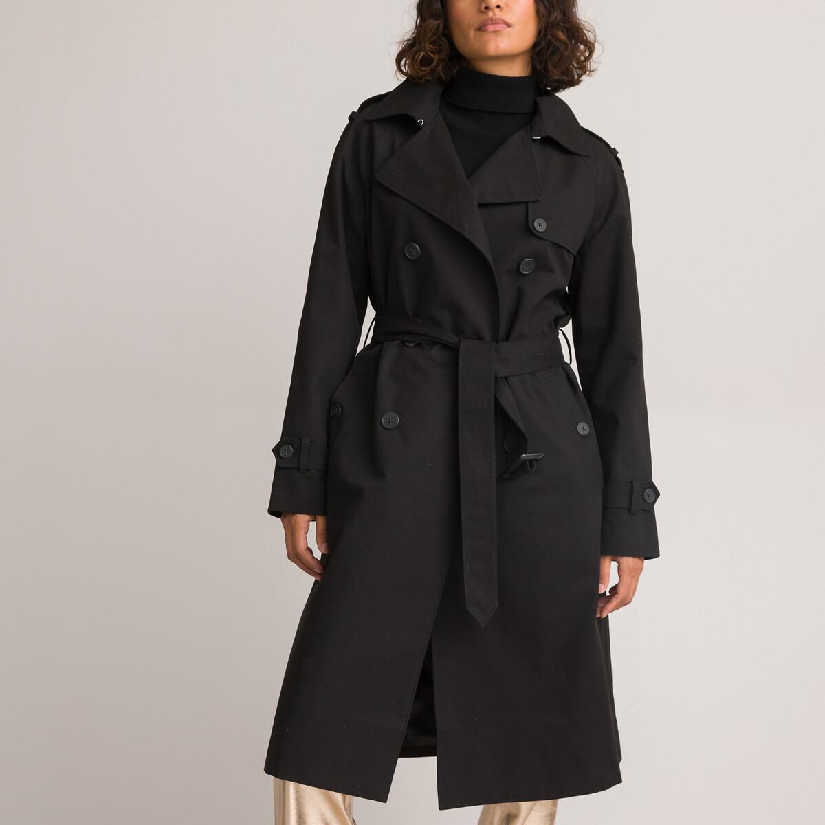 Trenchcoat Signature Damen Schwarz 34 von La Redoute Collections