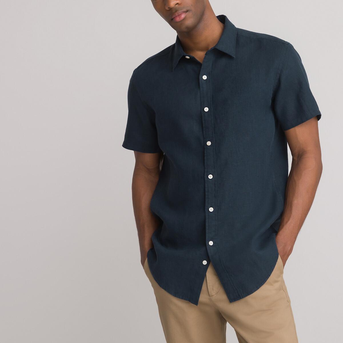 Kurzärmeliges Hemd Herren Blau XL von La Redoute Collections