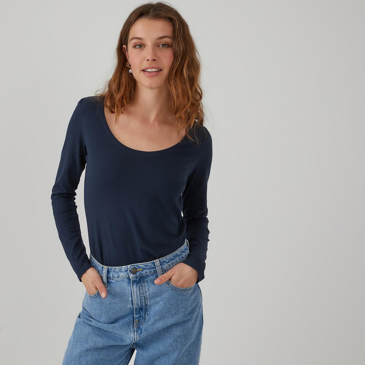 Langarmshirt Damen Blau S von La Redoute Collections