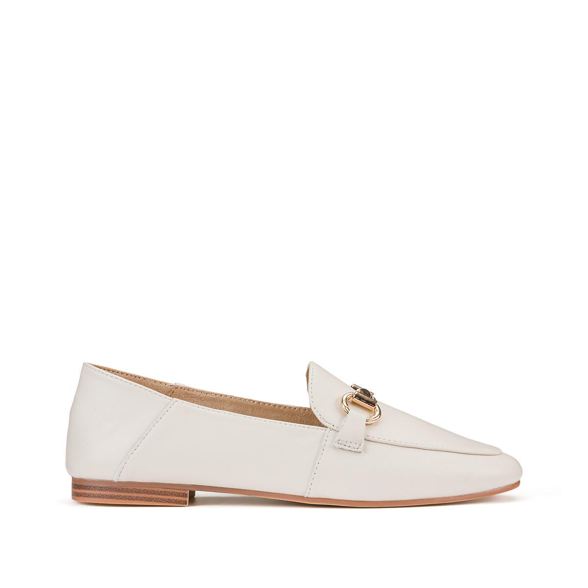 Leder-loafer Mit Morsetti Damen Weiss 39 von La Redoute Collections