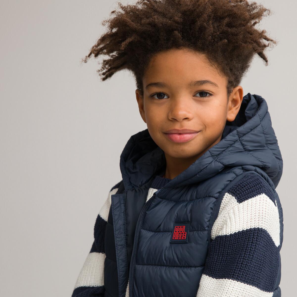 Leichtes Steppgilet Mit Kapuze Jungen Blau 12A von La Redoute Collections