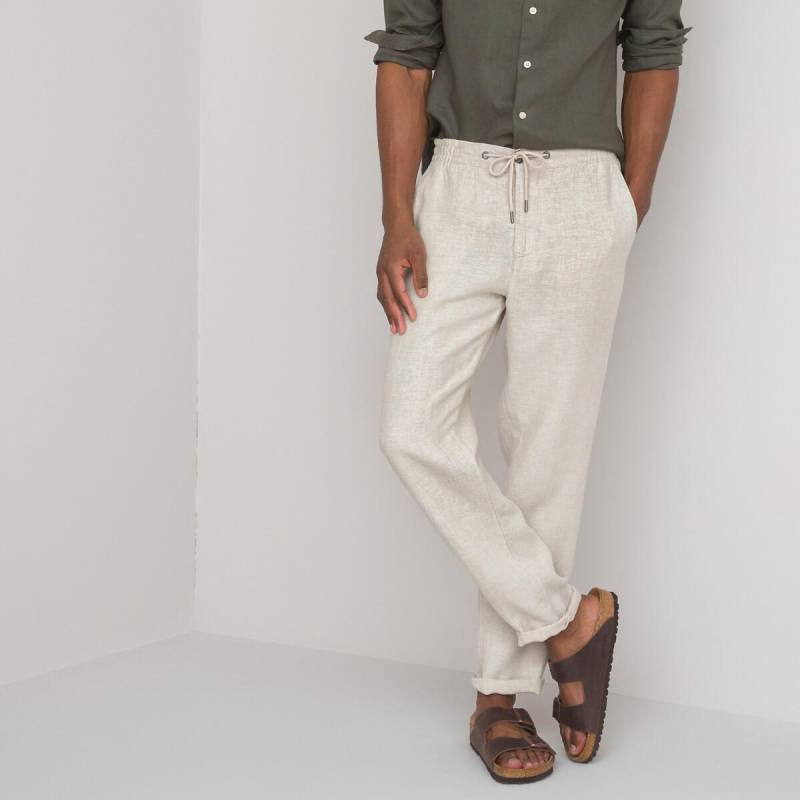 Leinenhose Herren Beige 52 von La Redoute Collections