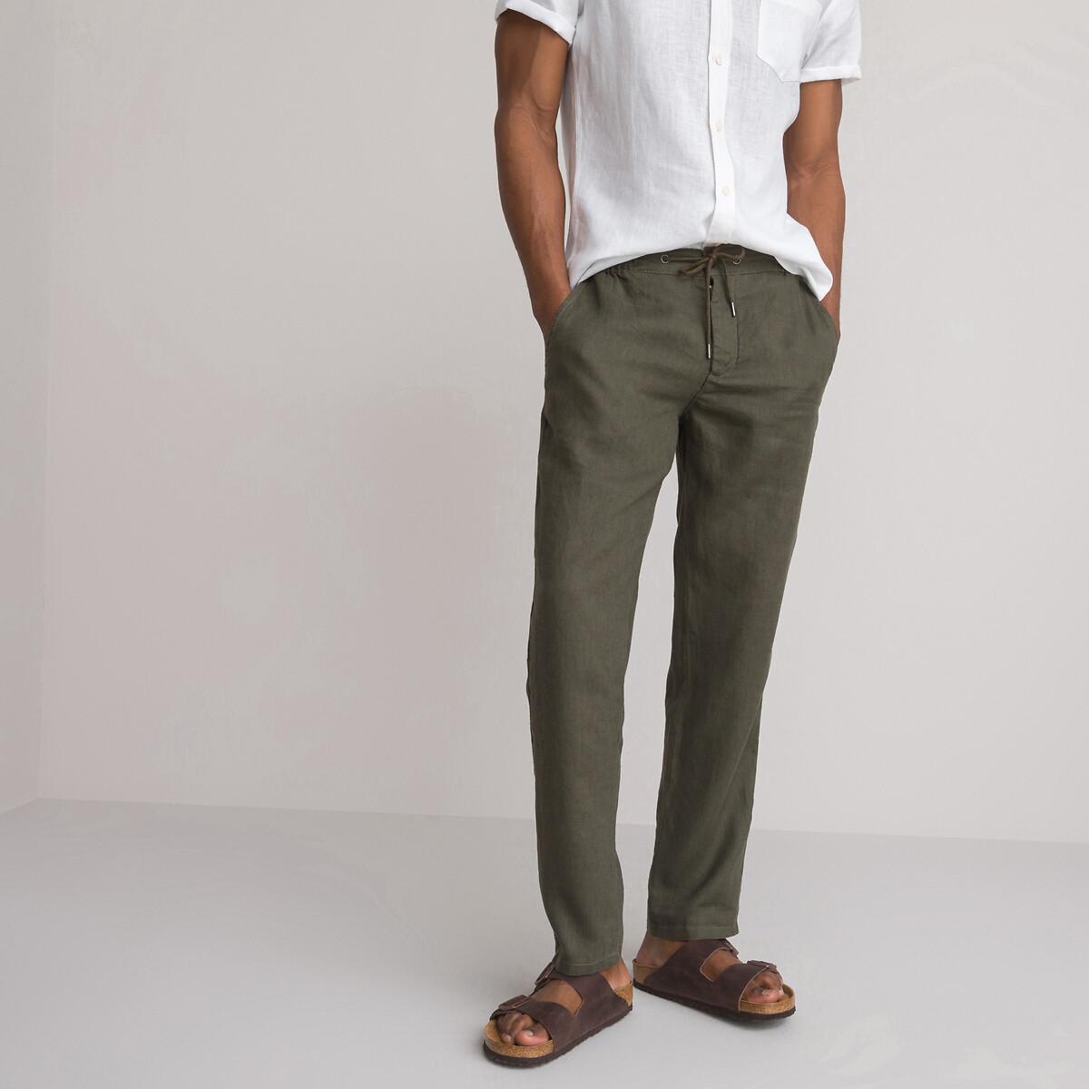 Leinenhose Herren Grün 44 von La Redoute Collections