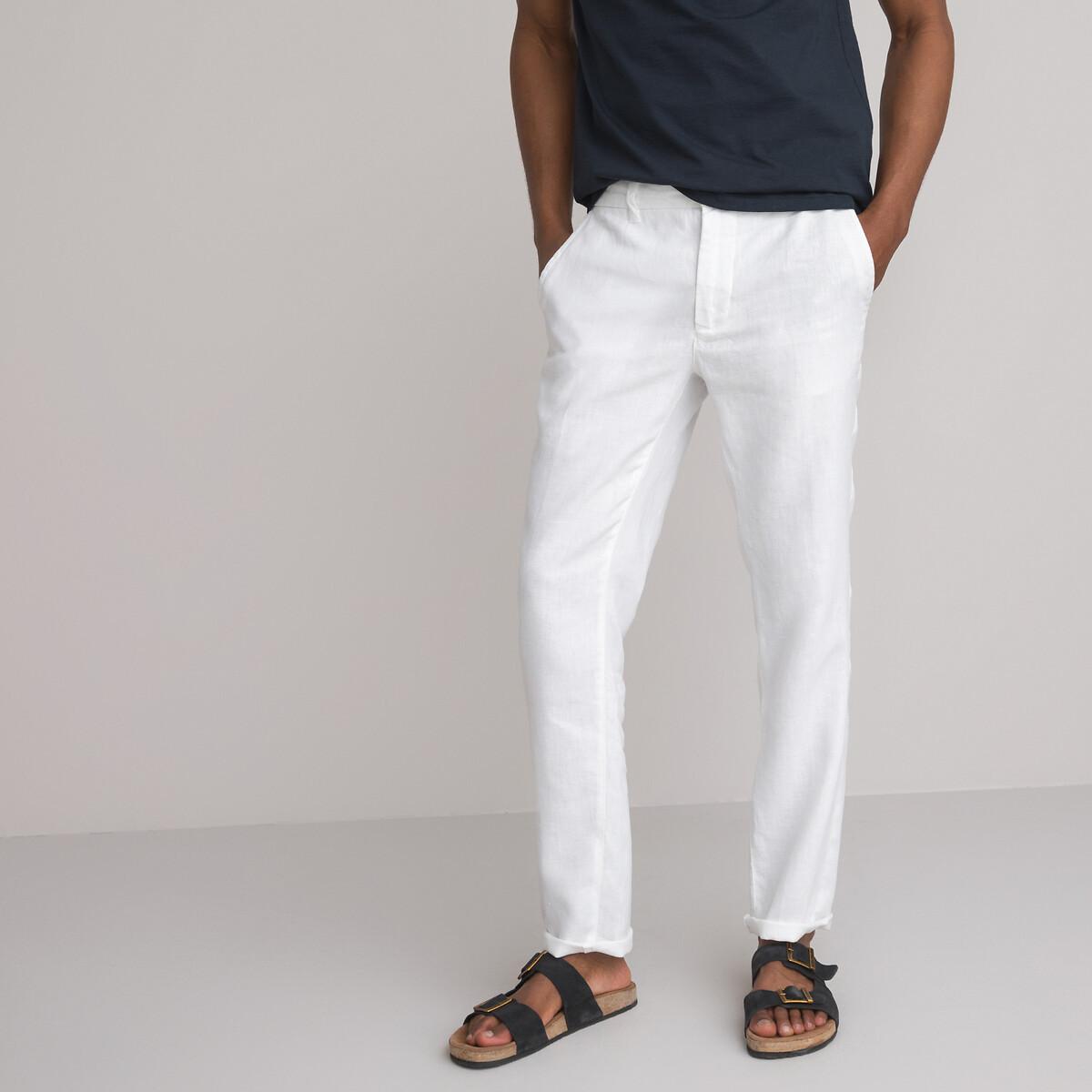 Leinenhose Herren Weiss 44 von La Redoute Collections