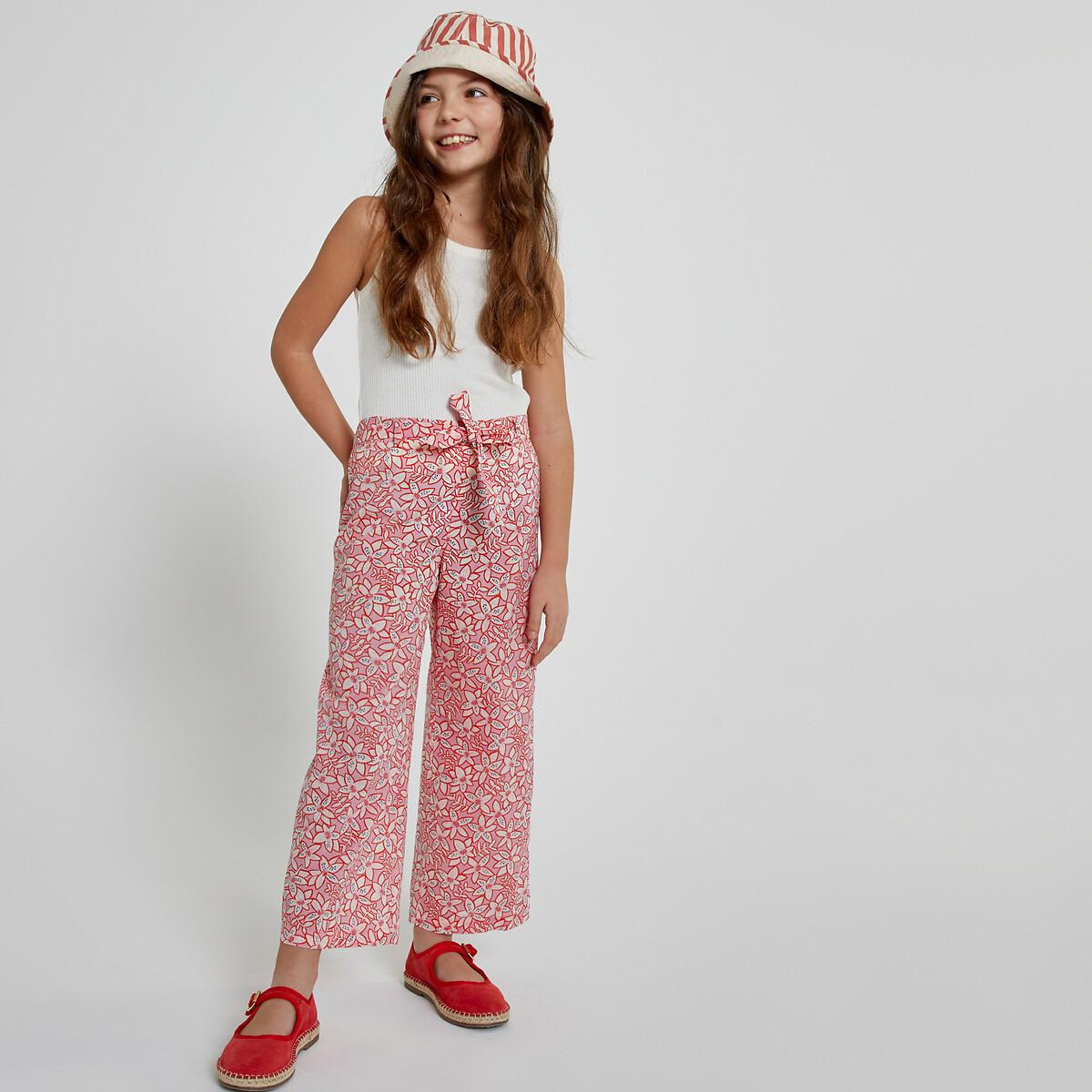 Loose-fit-hose Mit Blumenmuster Mädchen Rosa 114 von La Redoute Collections