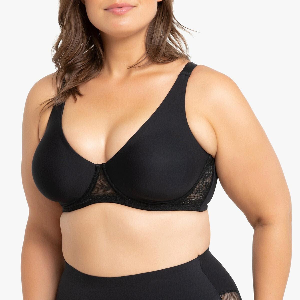 Minimizer-bh Aus Mikrofaser Und Spitze Damen Schwarz C/100 von La Redoute Collections