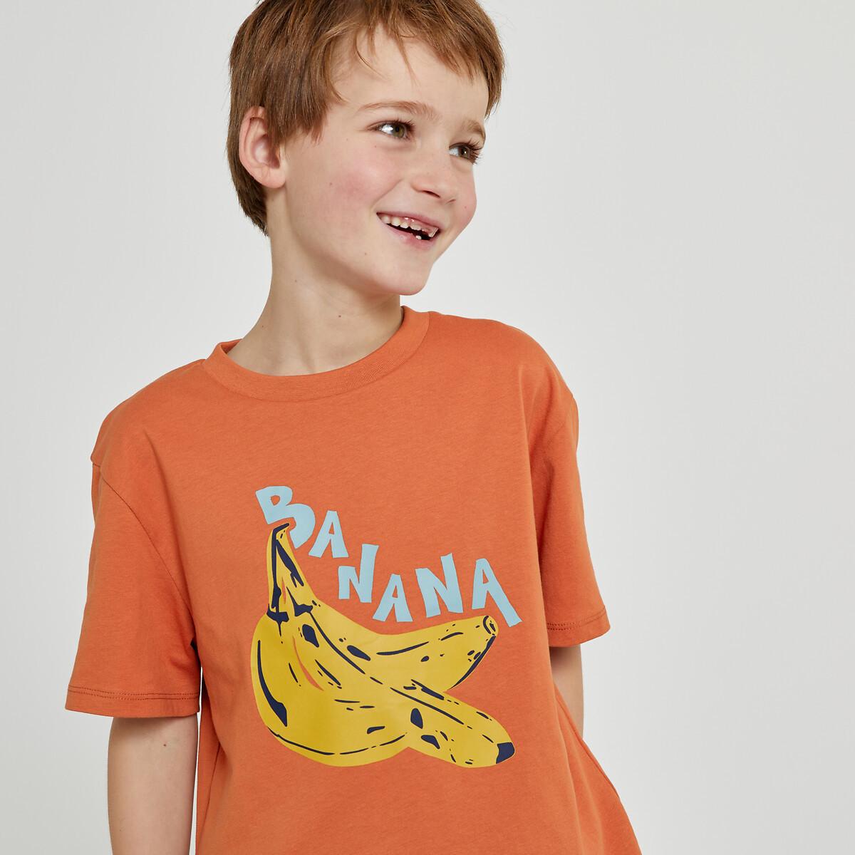 Oversized-t-shirt Mit Bananen-print Vorne Jungen Orange 114 von La Redoute Collections