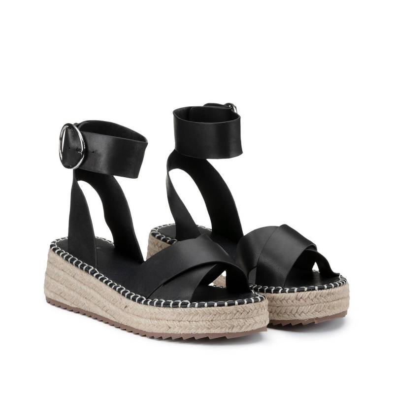 Plateau-sandalen Damen Schwarz 37 von La Redoute Collections