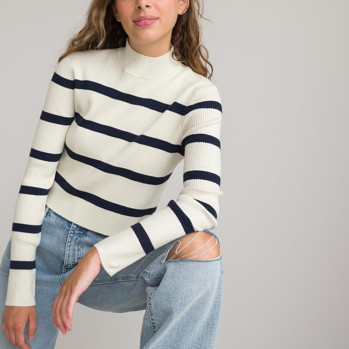 Pull Cropped Mädchen Blau M von La Redoute Collections