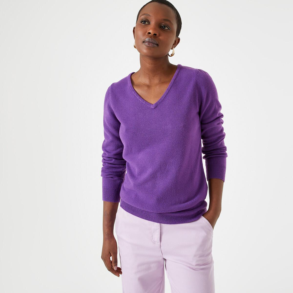 Pullover Damen Violett 33/34 von La Redoute Collections