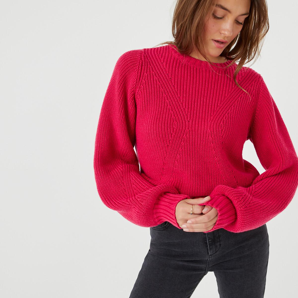 Pullover Mit Rundem Ausschnitt Damen Rosa M von La Redoute Collections