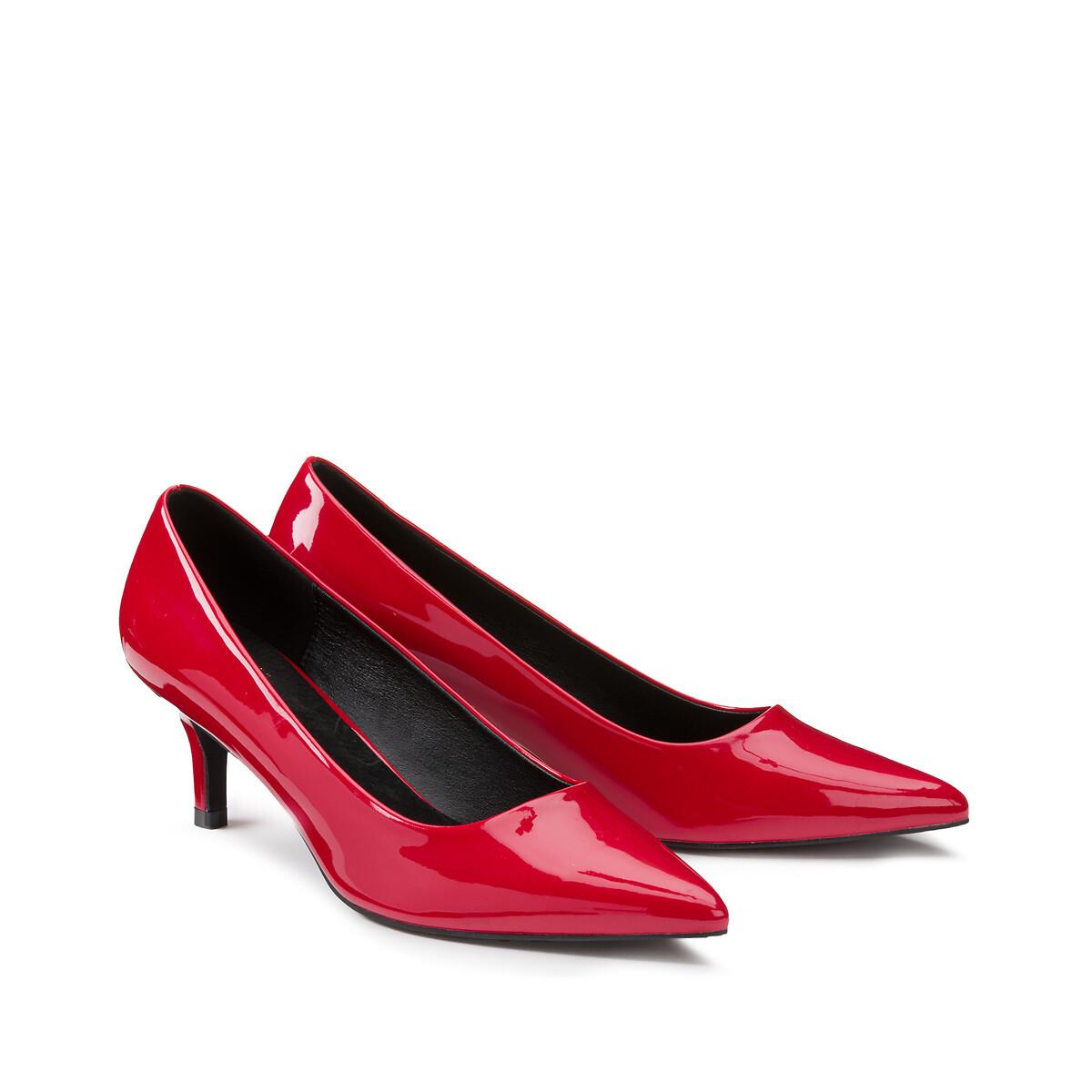 Pumps Mit Pfennigabsatz Damen Rot 40 von La Redoute Collections