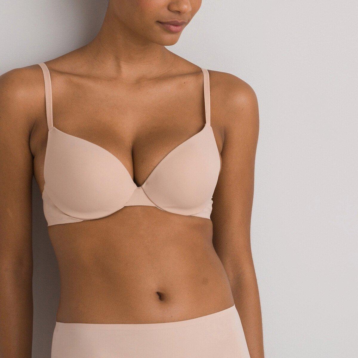 Push-up-bh Aus Mikrofaser Damen Nude B/80 von La Redoute Collections