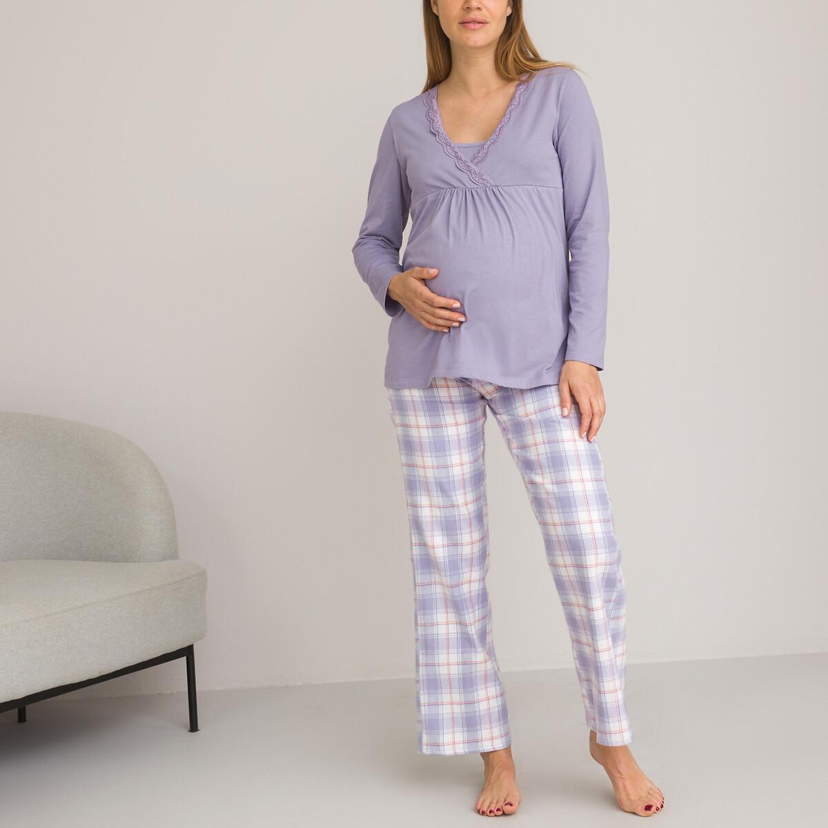 Pyjama Für Schwangerschaft Und Stillzeit Damen Beige 34 von La Redoute Collections