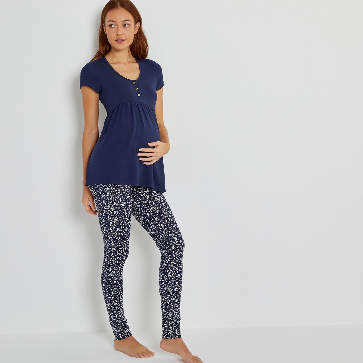 Pyjama Für Schwangerschaft Und Stillzeit Damen Blau 42 von La Redoute Collections