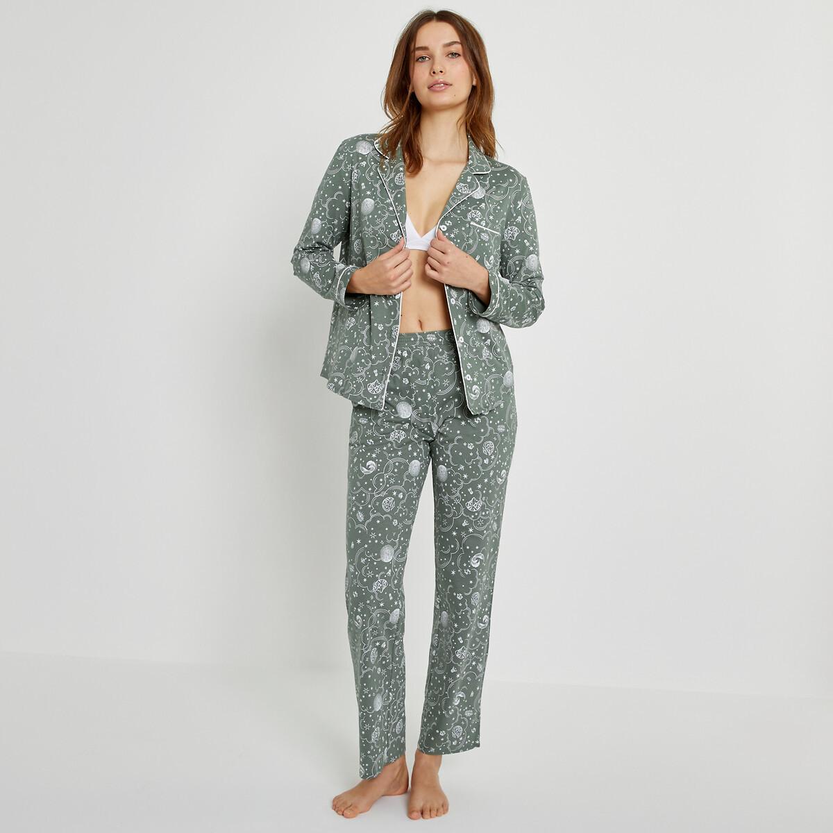 Pyjama Mit Printmuster Damen Weiss Bedruckt 46 von La Redoute Collections