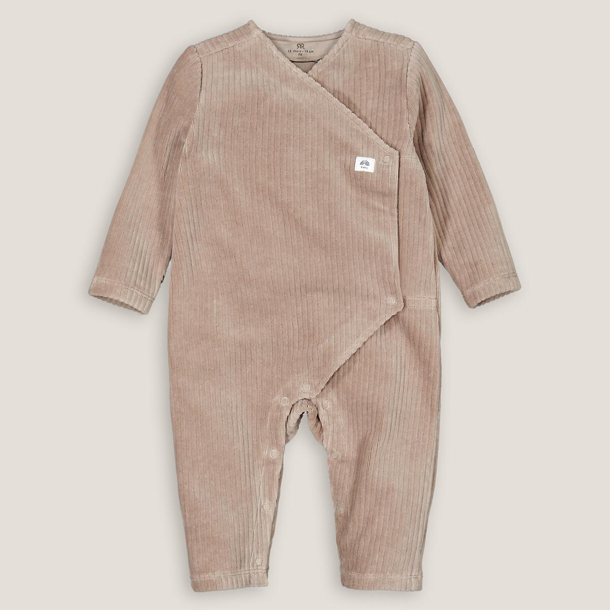 Samt-overall Unisex Rot 0-3M von La Redoute Collections