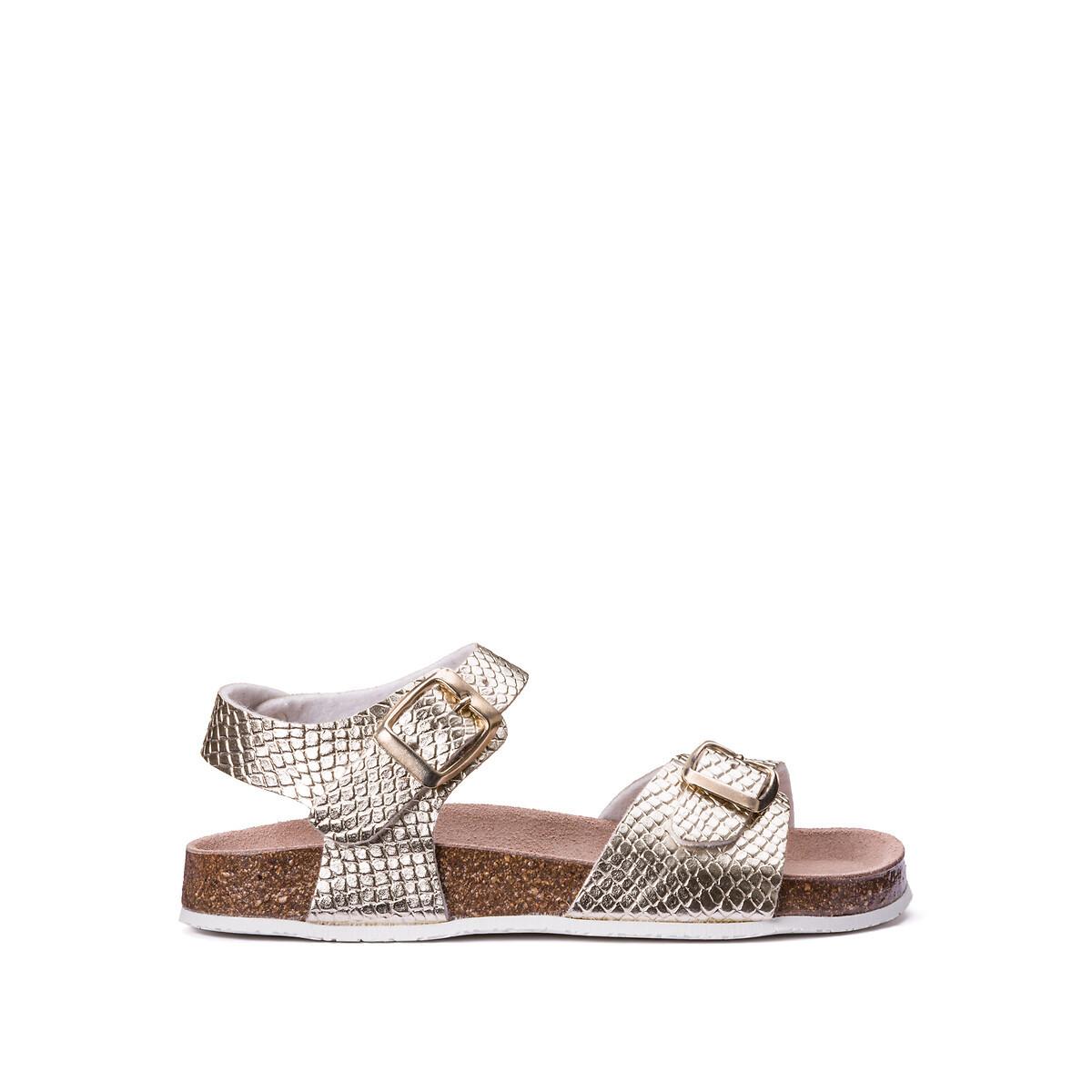 Sandalen Mit Goldfarbenen Riemen Damen Gold 31 von La Redoute Collections