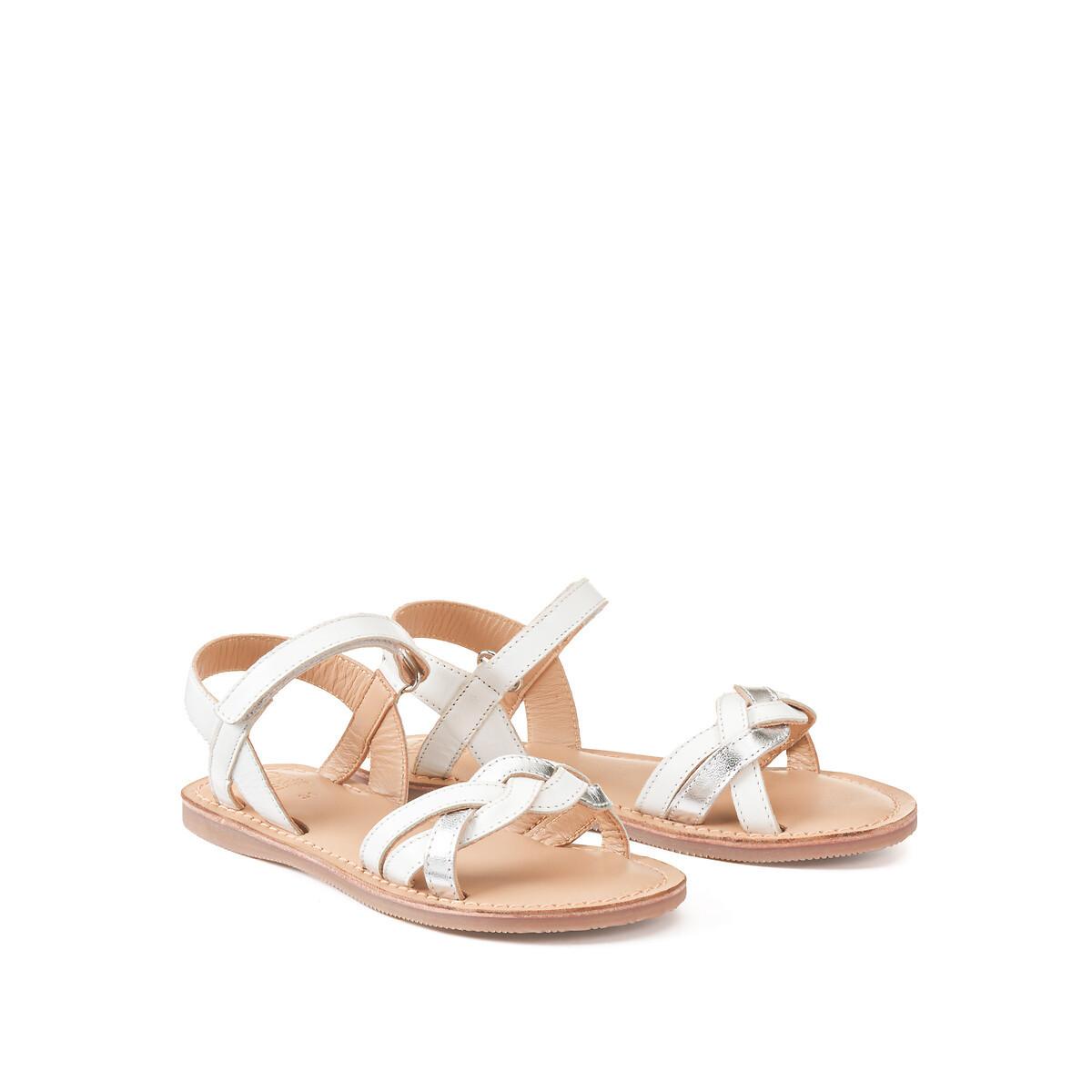 Sandalen Mit Klettverschluss Damen Weiss 31 von La Redoute Collections