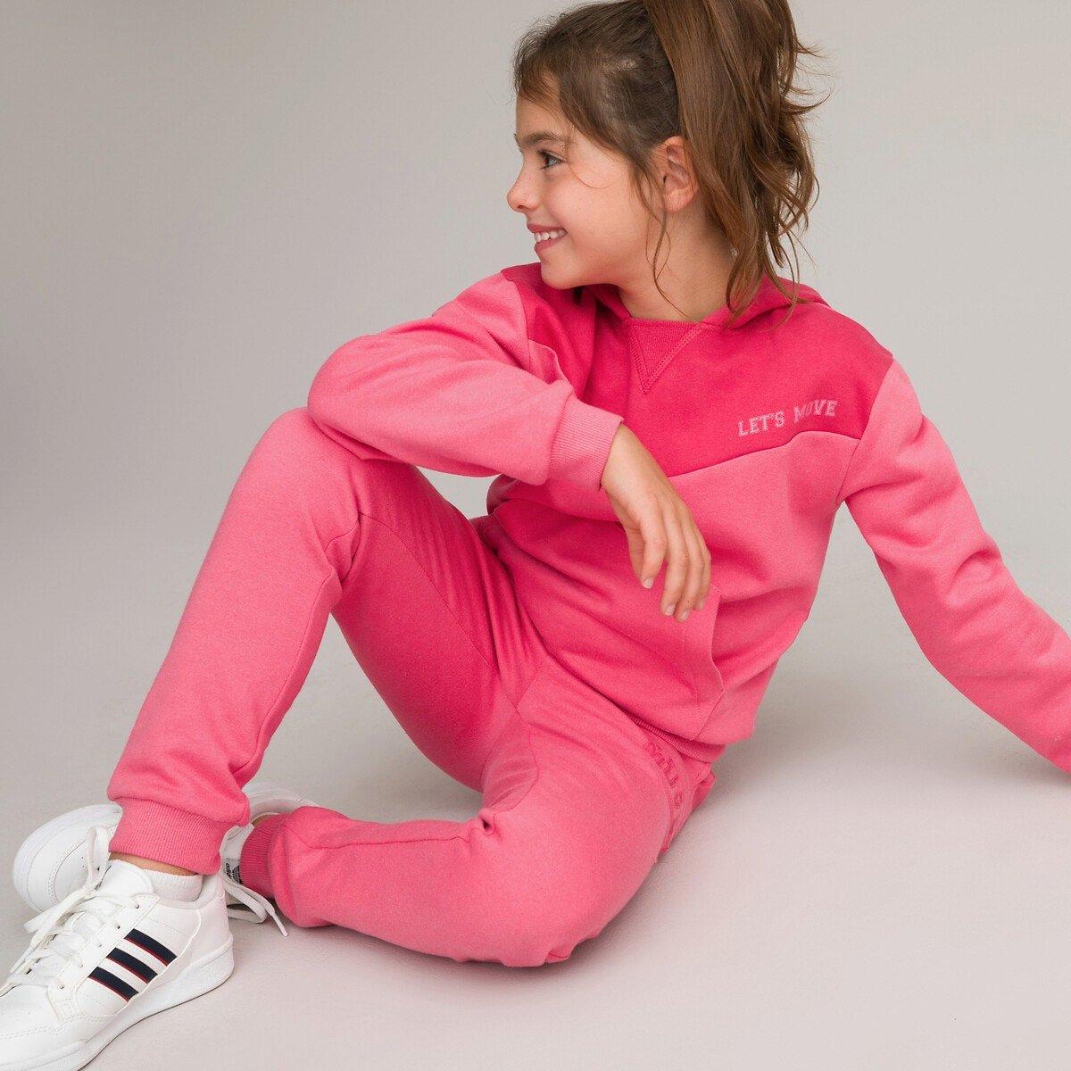 Set Aus Kapuzensweatshirt Und Jogginghose Mädchen Rosa 12A von La Redoute Collections