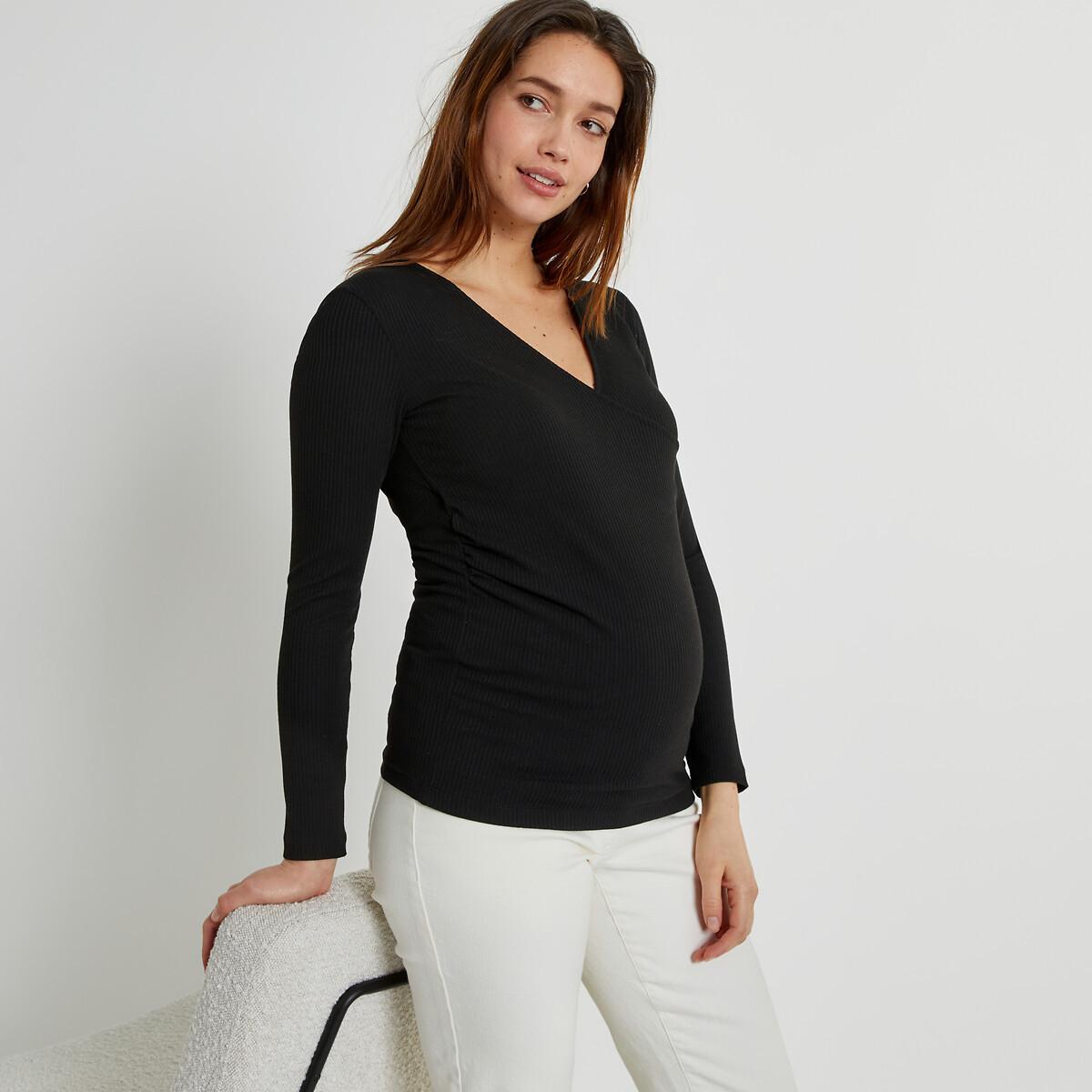 Shirt Für Schwangerschaft Und Stillzeit Damen Schwarz S von La Redoute Collections