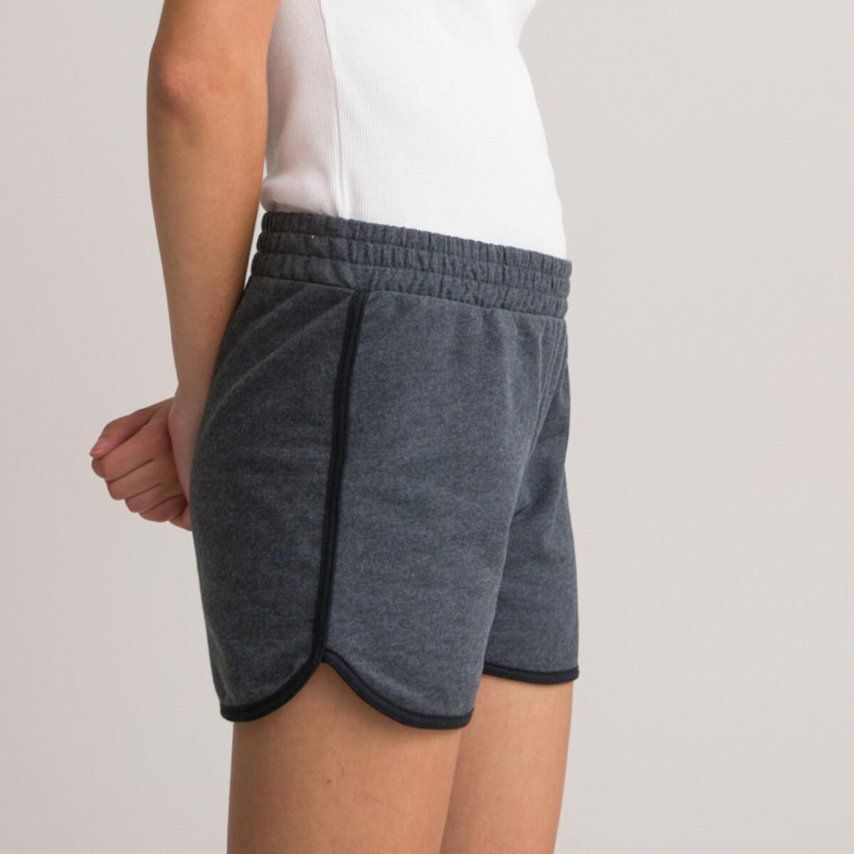 Shorts Aus Sweatware Mädchen Grau 134/140 von La Redoute Collections