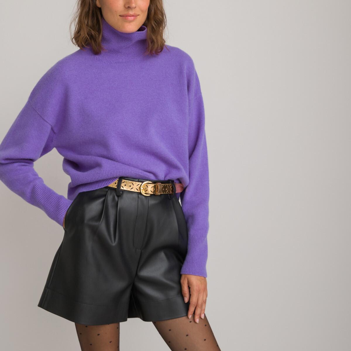 Shorts Mit Bundfalten Damen Schwarz 36 von La Redoute Collections