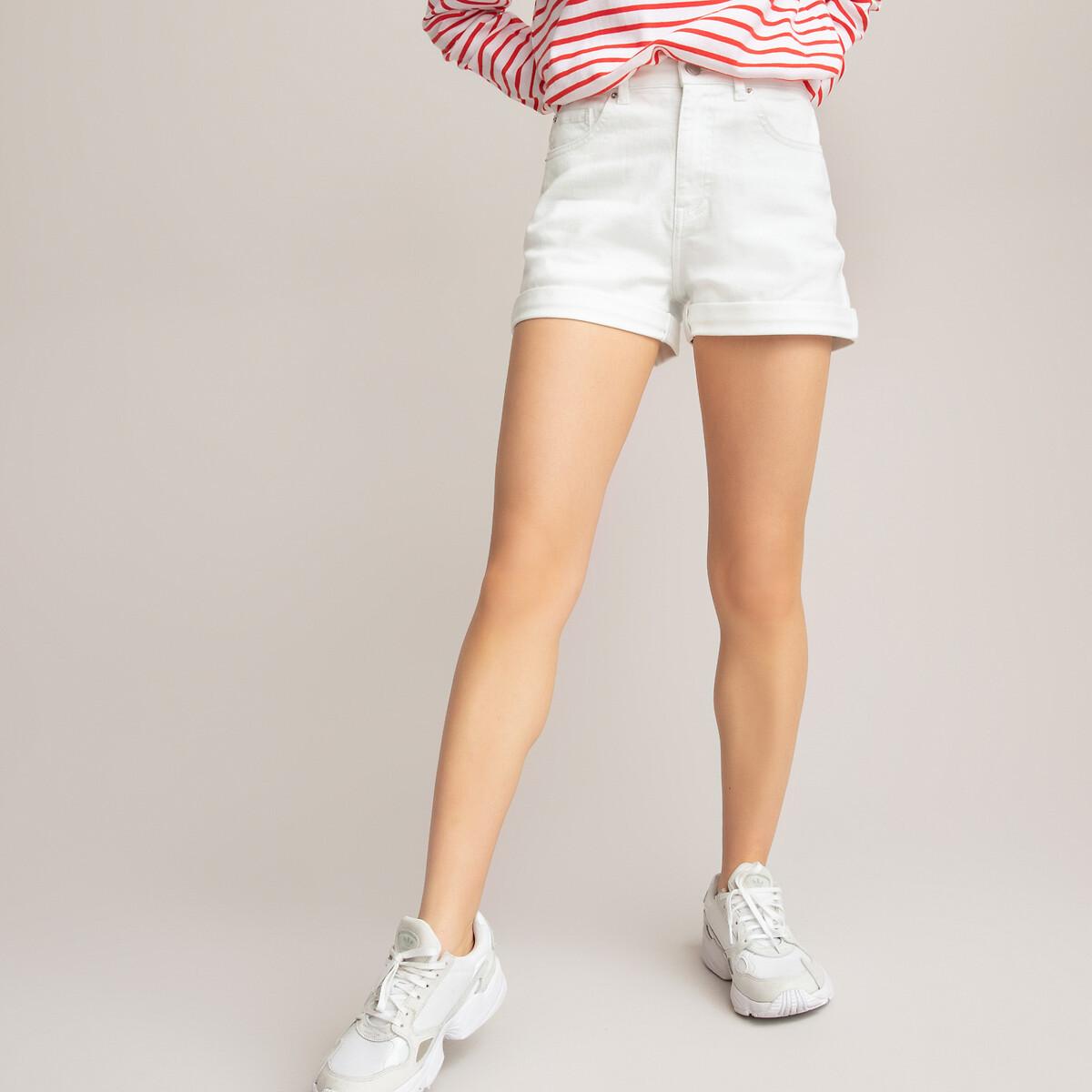 Shorts Mit Taillenbund Mädchen Weiss S von La Redoute Collections