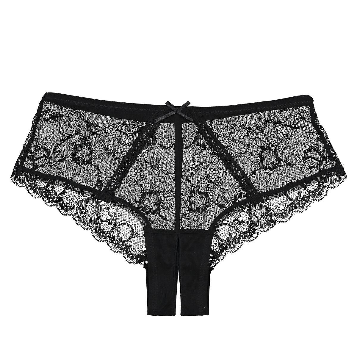 Shorty Ouvert Damen Schwarz 38 von La Redoute Collections