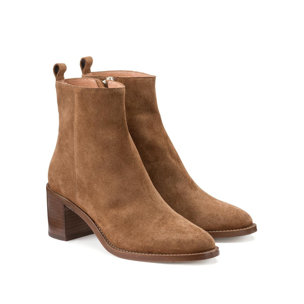 Signature Boots Mit Absatz Damen Braun 38 von La Redoute Collections