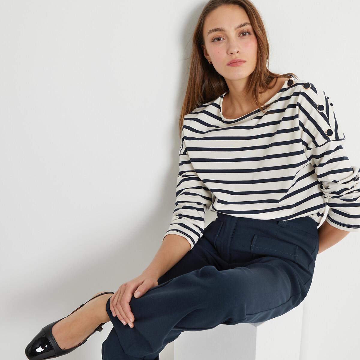 Signature Matrosenshirt Damen Blau L von La Redoute Collections