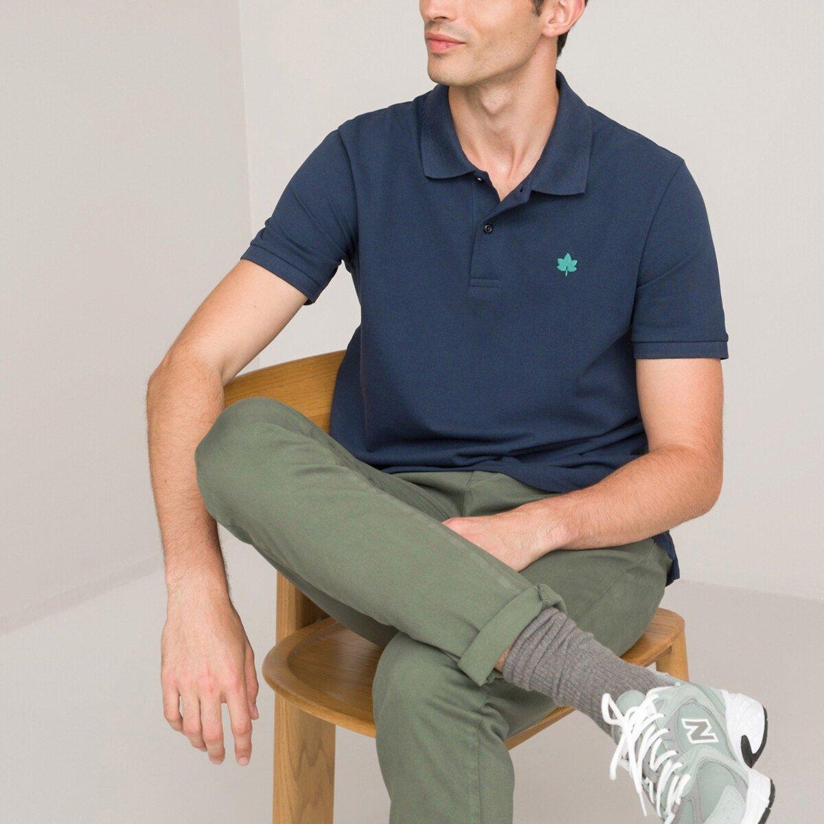 Signature Poloshirt Mit Kurzen Ärmeln Herren Blau M von La Redoute Collections