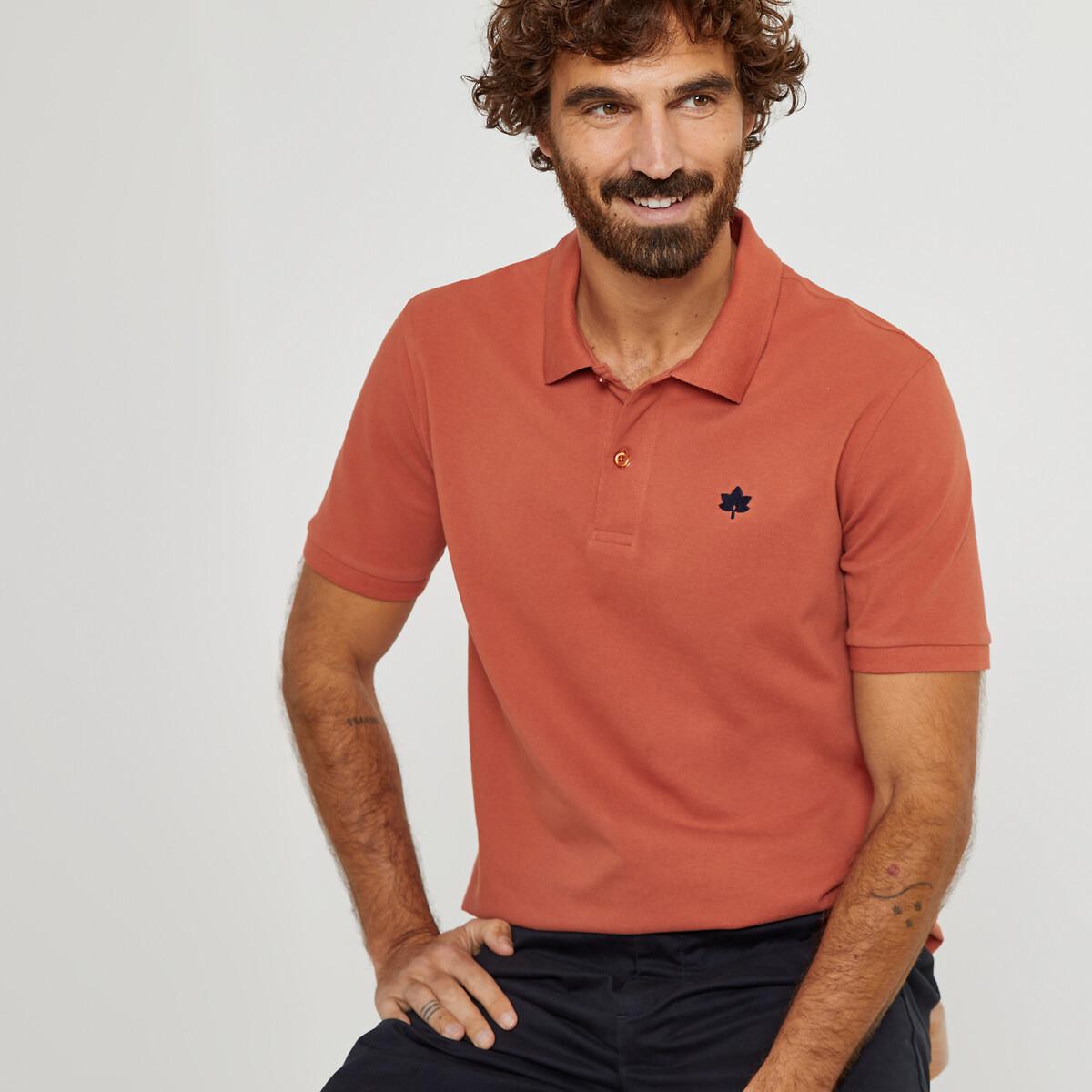 Signature Poloshirt Mit Kurzen Ärmeln Herren Orange M von La Redoute Collections