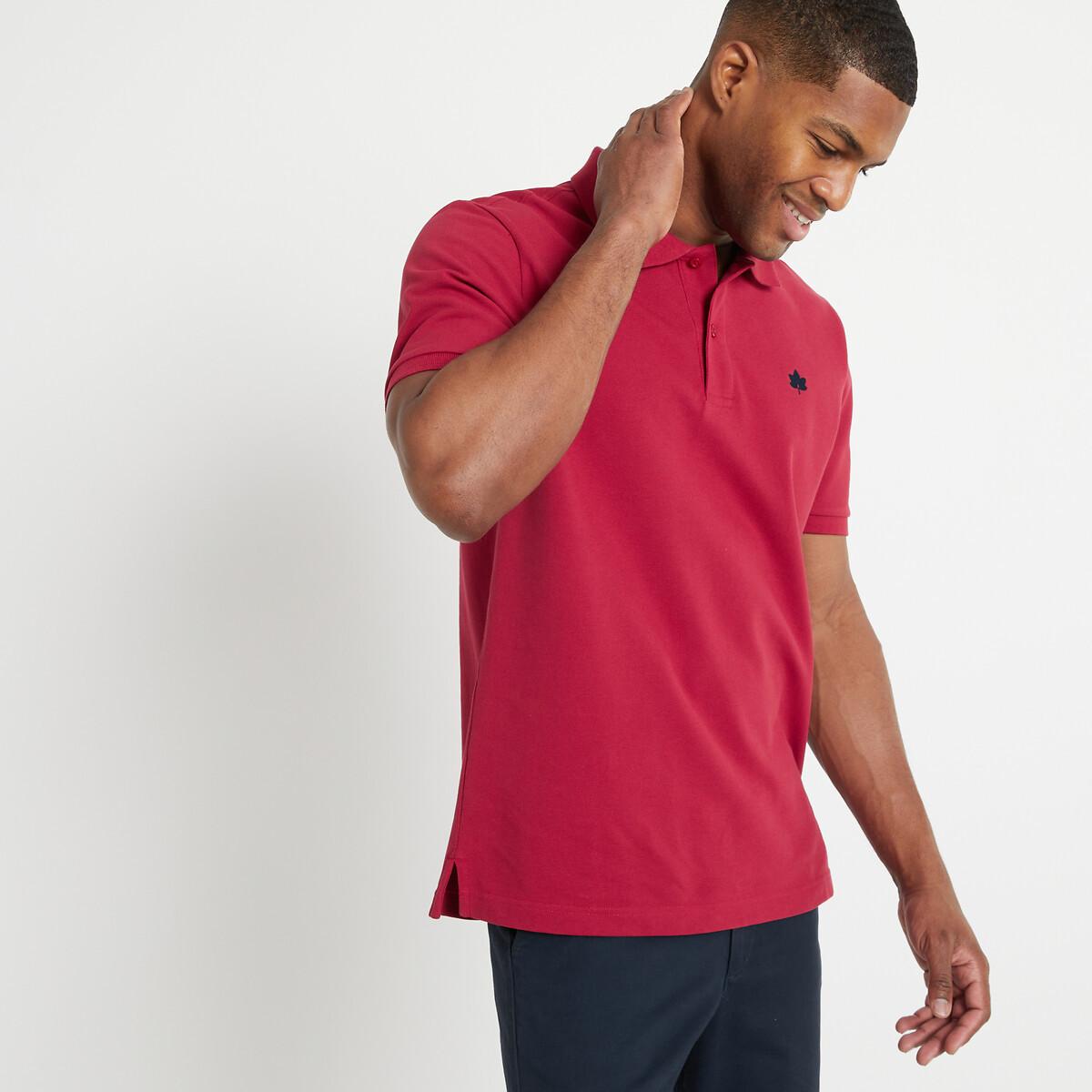 Signature Poloshirt Mit Kurzen Ärmeln Herren Purpurrot L von La Redoute Collections