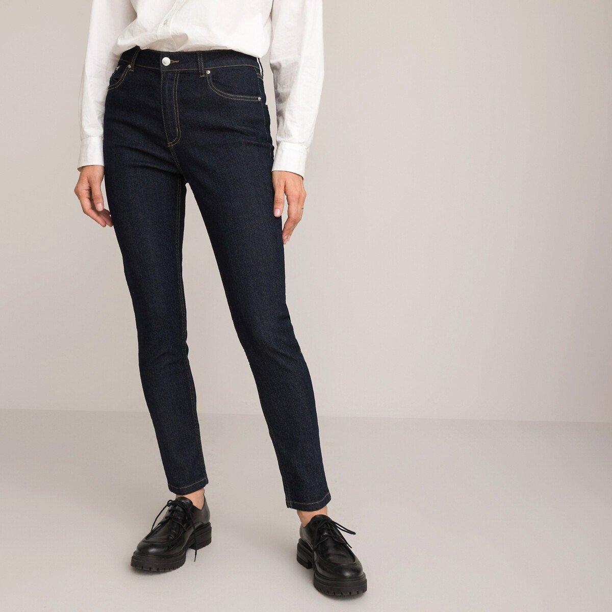 Skinny-jeans Damen Beige 32 von La Redoute Collections