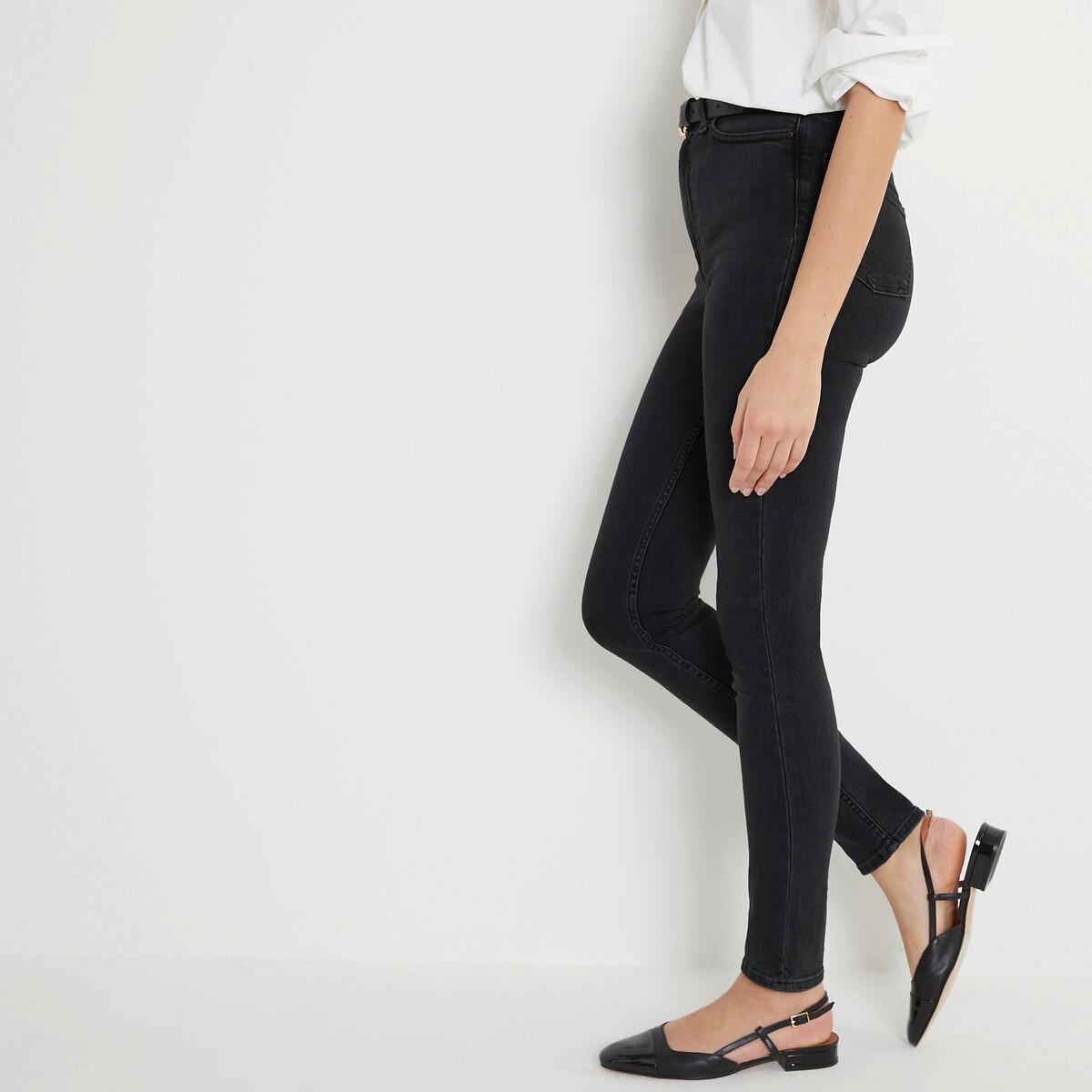 Skinny-jeans Damen Schwarz 36 von La Redoute Collections