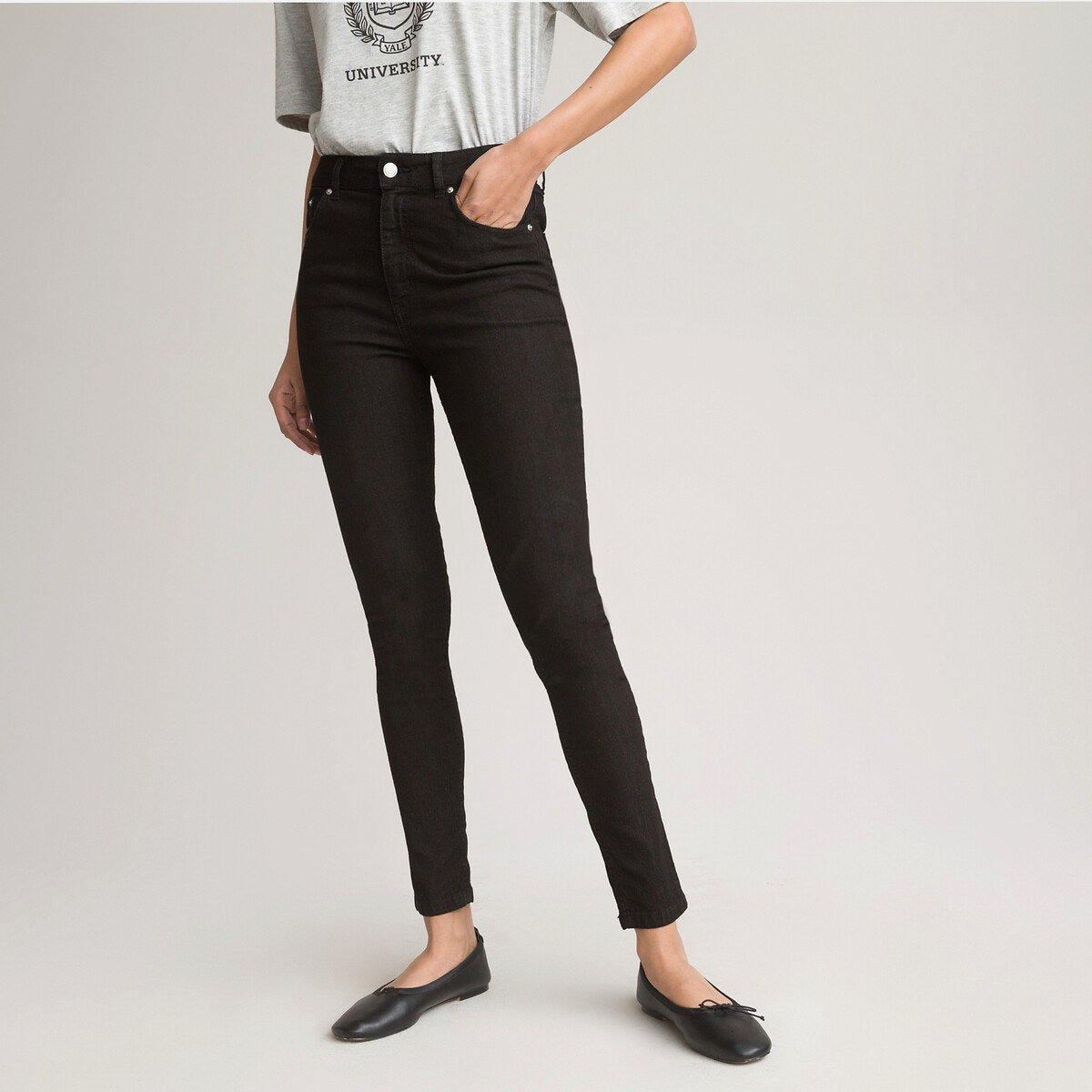 Skinny-jeans Damen Schwarz 38 von La Redoute Collections