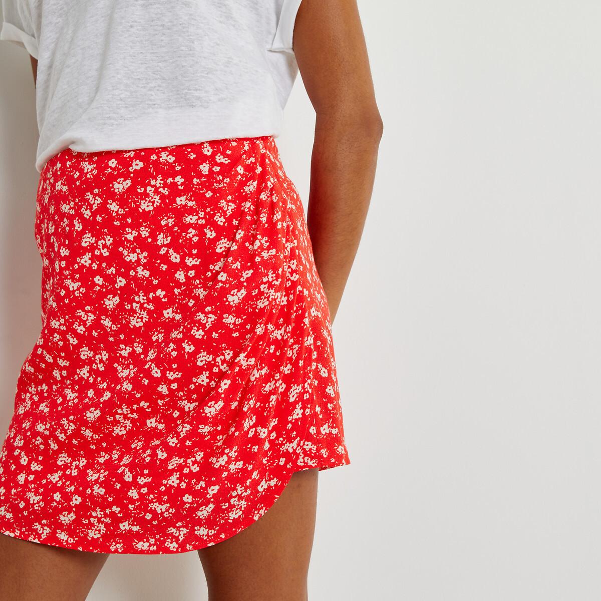 Skort Mit Blumenmuster Damen Rot 36 von La Redoute Collections