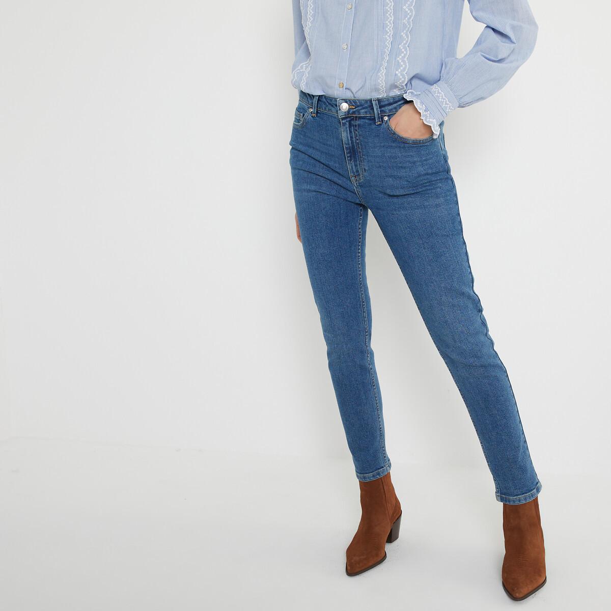 Slim-fit-jeans Damen Blau 34 von La Redoute Collections