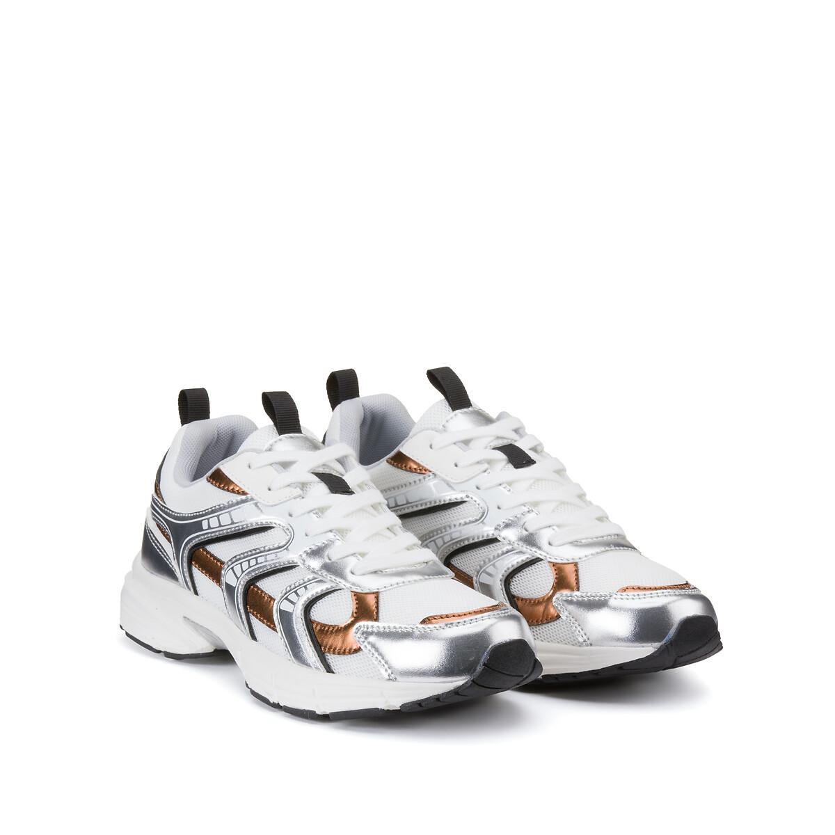 Sneakers Im Running-style Damen Weiss 39 von La Redoute Collections