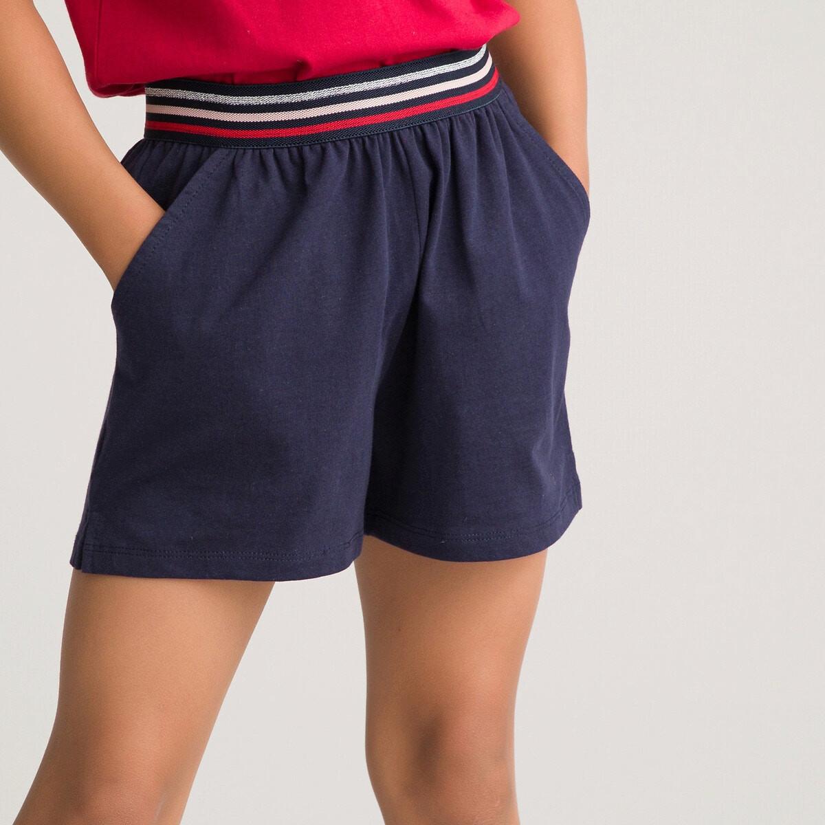 Sport-shorts Aus Baumwolle Mädchen Blau 3A von La Redoute Collections