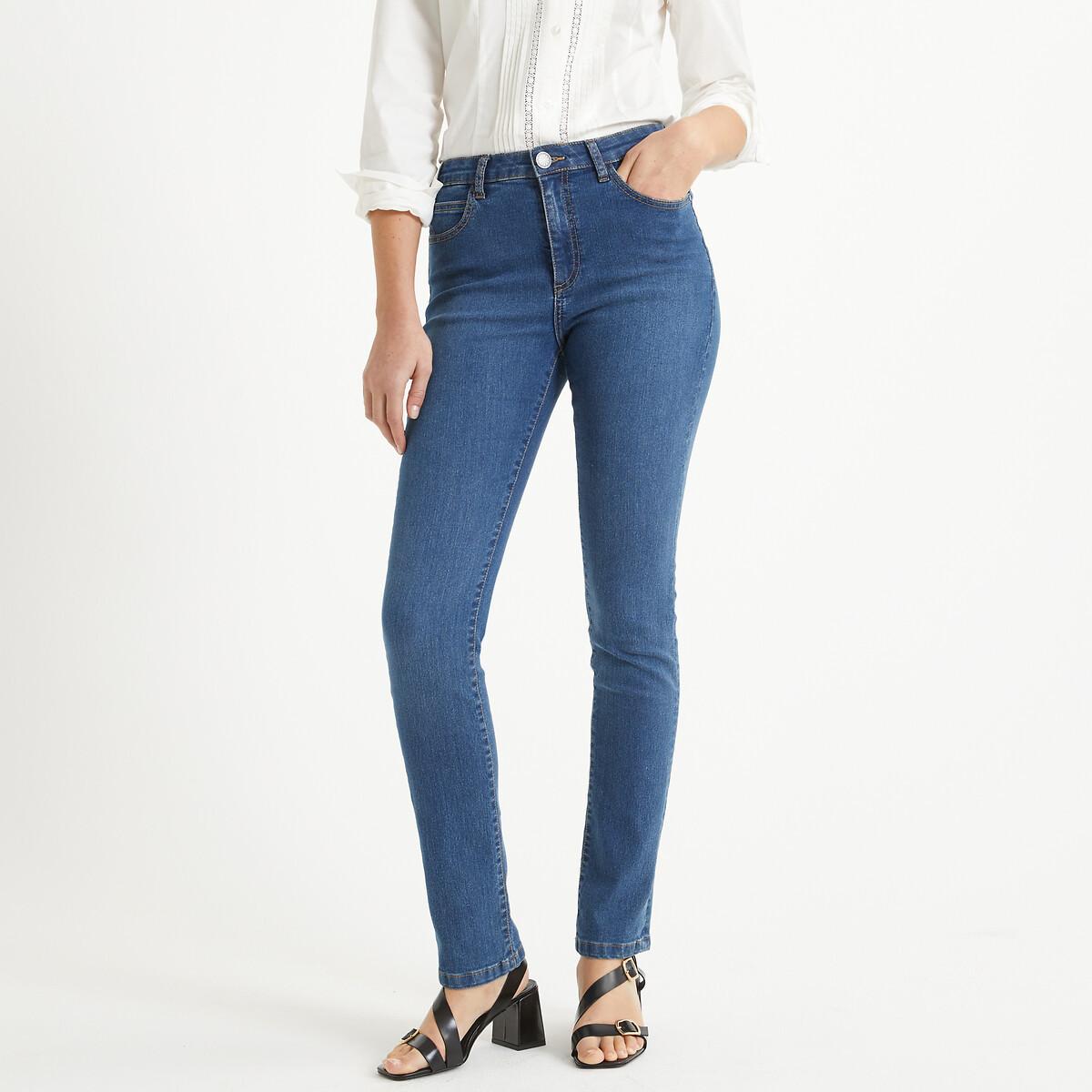 Straight-jeans Damen Blau 38 von La Redoute Collections